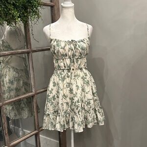 Altar'd State Ivory and Sage Dress S